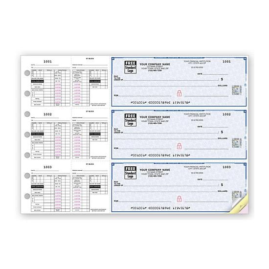 Double Stub Payroll Checks