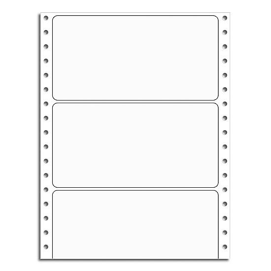 Blank Mailing Labels - Continuous, White, Jumbo