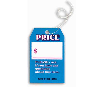 Price Tag, Red White & Blue Small