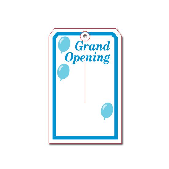 Grand Opening Tag
