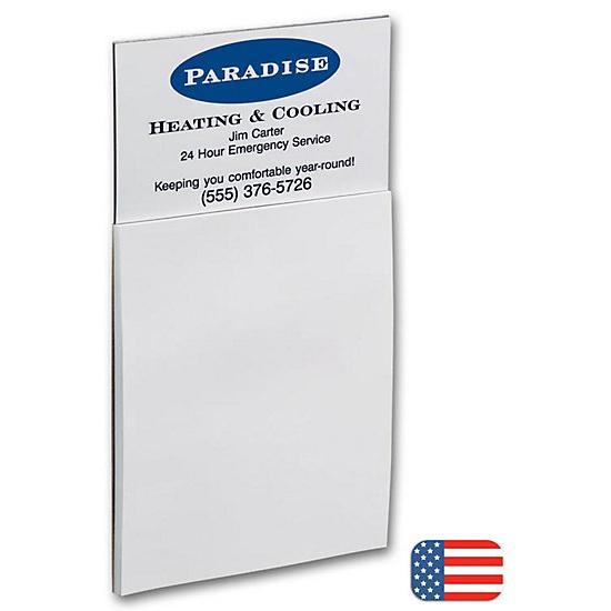 BIC Business Card Magnet with Notepad, Printed Personalized Logo, Promotional Item, 250