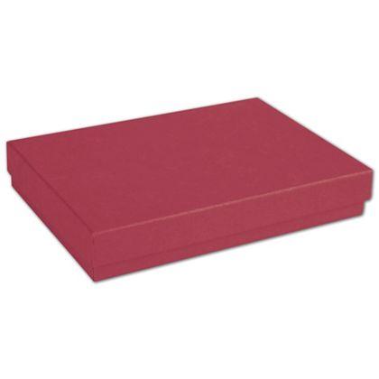 Eco-Friendly Colored Necklace Jewelry Boxes, Red
