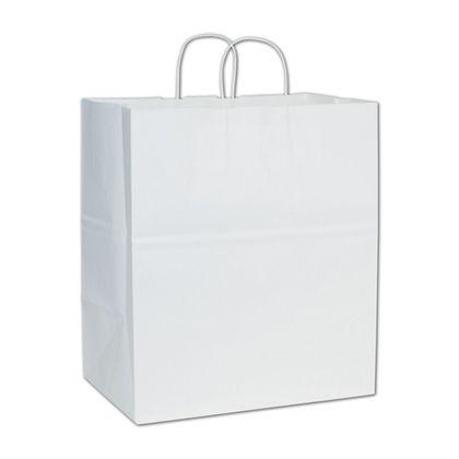 Take Home Shoppers Bag, White, 14 x 10 x 15 1/2"