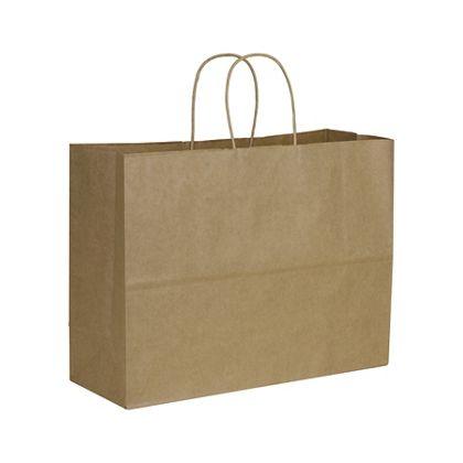 Vogue Shoppers Bag, Kraft, 16 x 6 x 12 1/2"