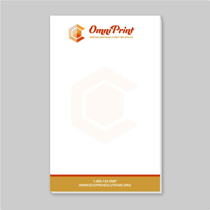 Linen Notepads Printed on 70lb White Linen Stock Padded with 25 or 50  Sheets Per Pad By Elite Flyers
