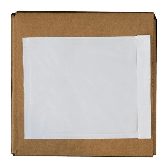 Clear Packing List Envelopes, 4.5 x 5.5, White Back, Clear Front