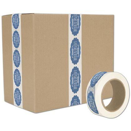 Custom Packaging Tape, White, 2" x 110 yds - Personalized & Branded
