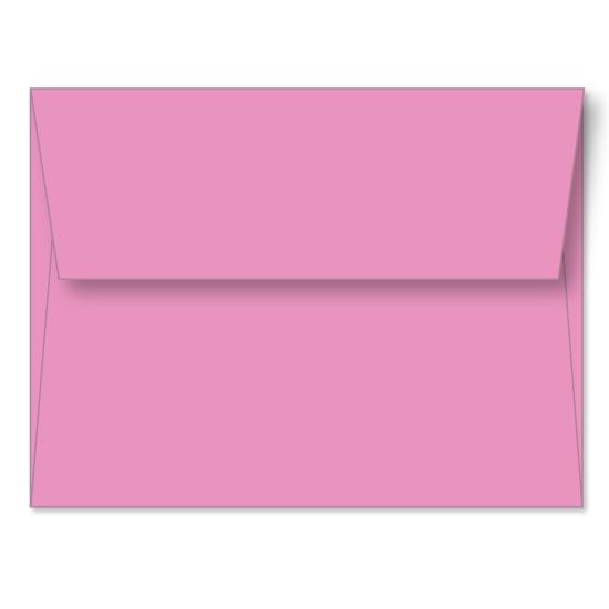 Pink Announcement Envelope A2 (4 3/8 x 5 3/4) - Custom Printed