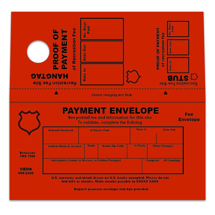 Payment Envelope with Hangtag