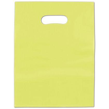 Frosted Colored Merchandise Bag, Lime Green, 12 x 15"