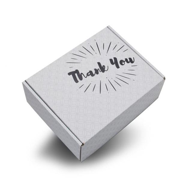 Pre-printed Mailer Box With Thank You Text, 9.5 X 7.75 X 3.75â€³, Ships In 24 Hours