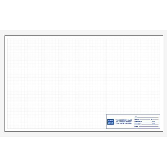 Custom 8.5 X 14 Graph Paper Pad 