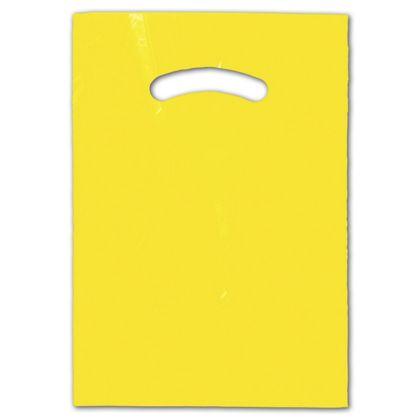 Yellow Merchandise Plastic Bags, Standard Size 9 x 12"