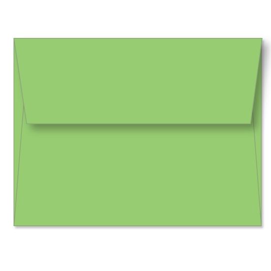 Lime Green Announcement Envelope A6 (4 3/4 X 6 1/2) - Custom Printed