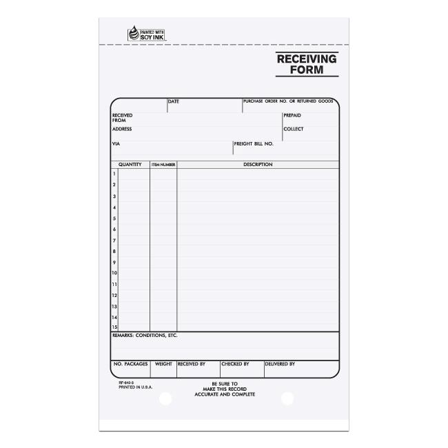 Shipping Receiving Forms