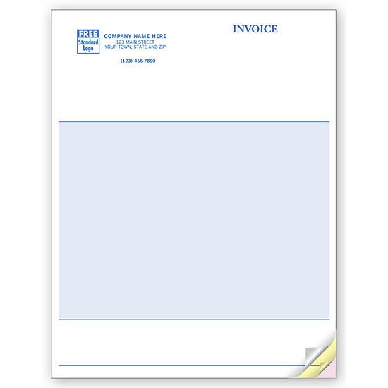 Multi Purpose Invoice Form, Laser, Classic - Blank No lines