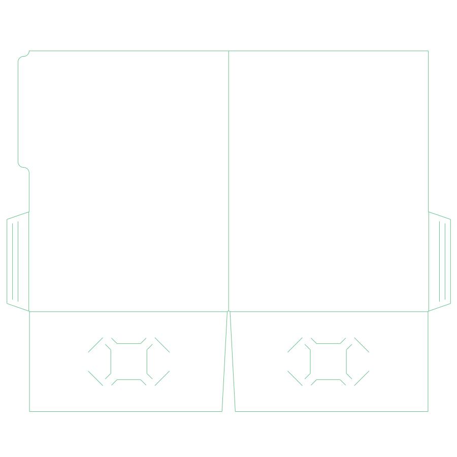 9" x 11.75" - Tab Folder