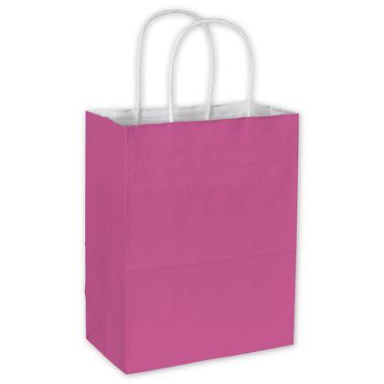 Cotton Candy Shoppers Bag, Hot Pink, 8 1/4 X 4 3/4 X 10 1/2"