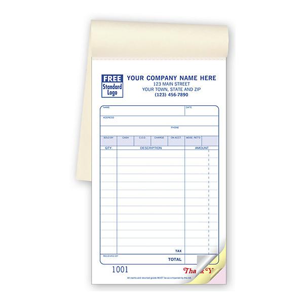 Personalized Receipt Book - Multipart