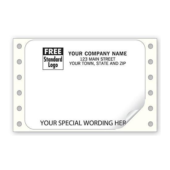 Shipping Label - White Continuous Mailing Label 