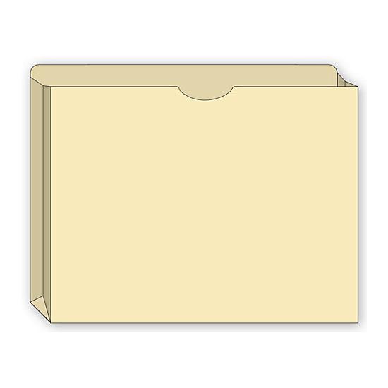 Top Tab File Pockets, Manila, 2" Expansion, Legal Size