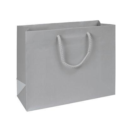 Lavish Shopping Bags, Silver/platinum, Large