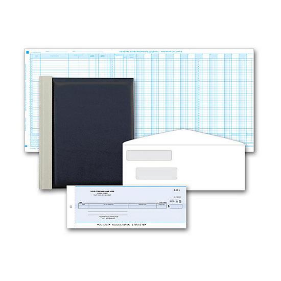 Manual General Disbursement Check System (checks, Envelopes, Folding Board & Journal)
