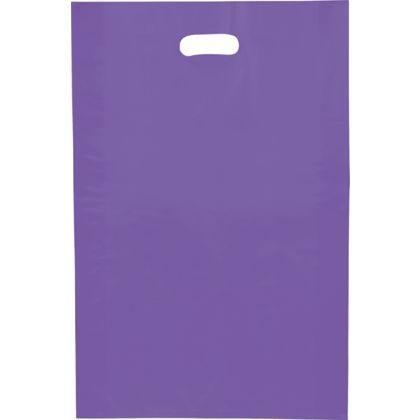 Frosted Colored Merchandise Bag, Grape, 14 x 3 x 21"