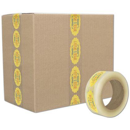 Custom Printed Packing Tape, Clear, 2" X 110 Yds - Personalized - Branded