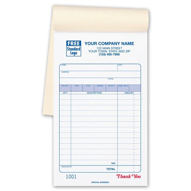 100 Custom Carbonless Invoice / Sales Receipt / Estimate / Quote / Proposal Forms (BF-010214-100)