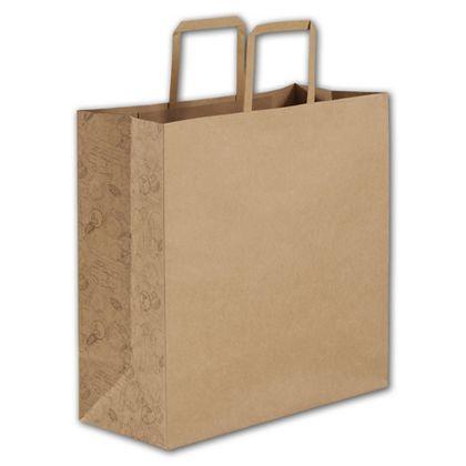Square Shoppers Bag, Natural, 14 x 6 x 14"
