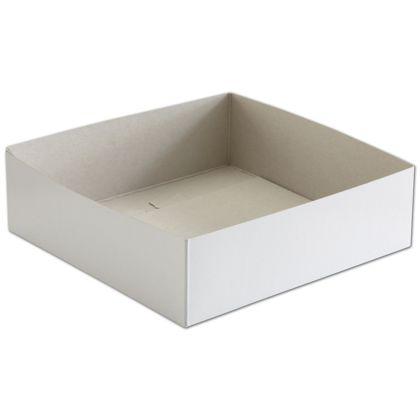 Hi-Wall Gift Box Bottoms, White, 10 x 10 x 3"