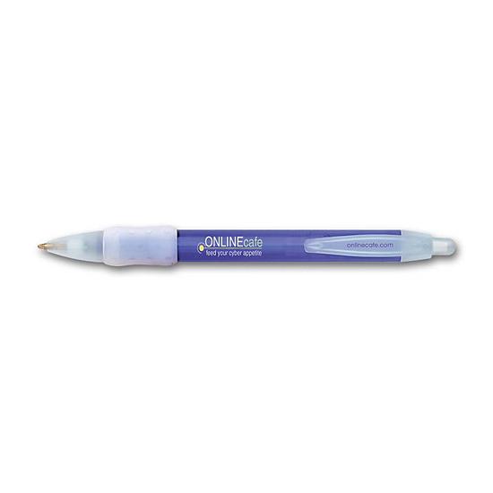 BIC WideBody Ice Retractable Pen with Rubber Grip - Personalized