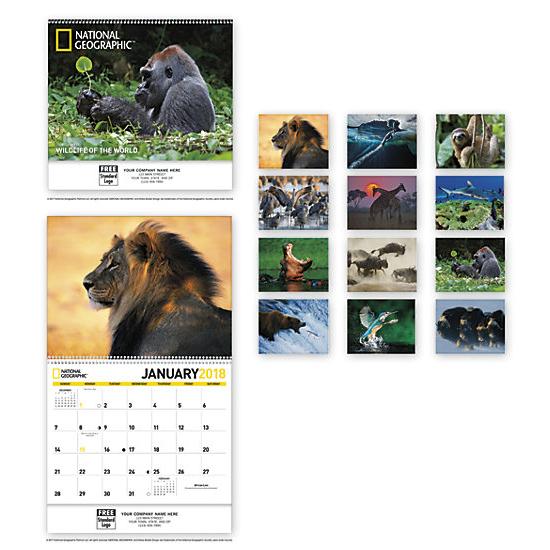 2018 National Geographic - Wildlife Of The World - Spiral Calendar