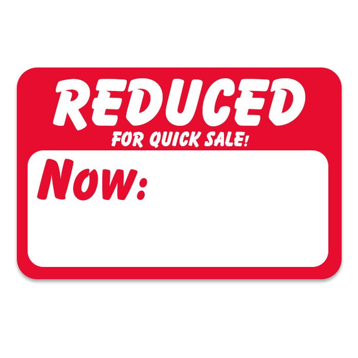 Reduced Price Sticker
