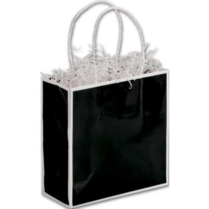 Custom Luxury Shopping Bags, Black, Small