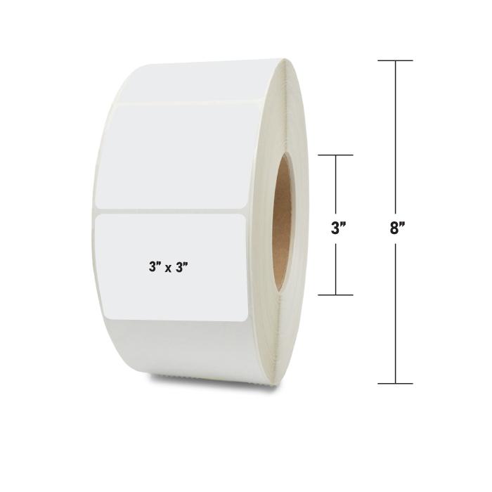 3 x 3 Inch Thermal Transfer Label Roll, TT300300P