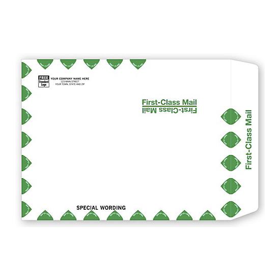 White First Class Envelope, 10 X 13"
