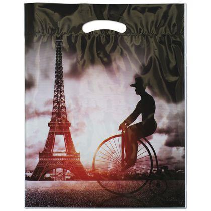 Metro Merchandise Bags, Eiffel, 12 x 16 + 3" Bottom Gusset