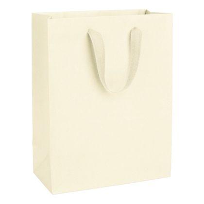 Upscale Shopping Bags, Ivory, Large