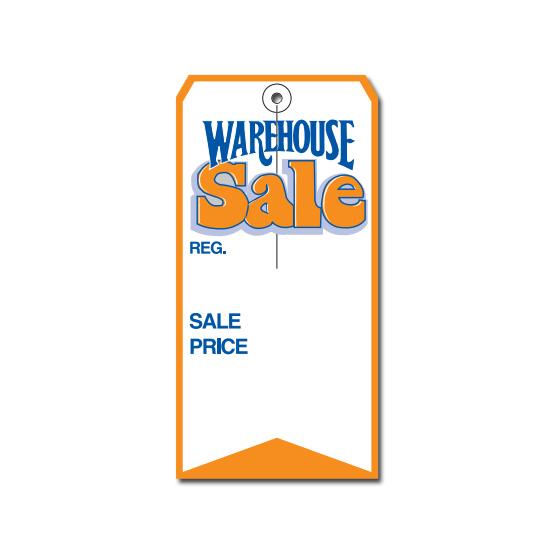 Large Warehouse Sale Price Retail Tag