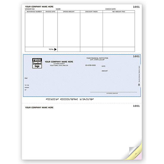 Laser Middle Checks, Accounts Payable, ACCPAC Compatible
