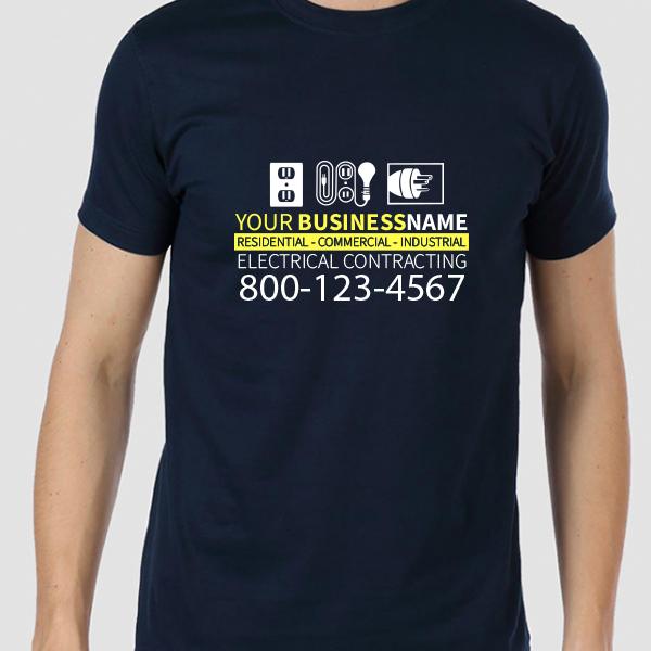 Electrical T Shirt Personalized For Your Business