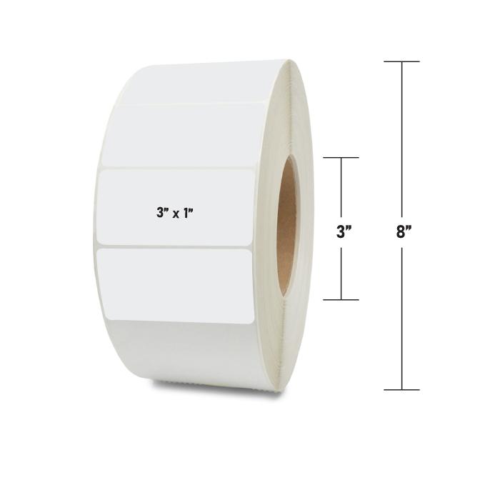 3 x 1 Inch Thermal Transfer Label Roll, TT300100P