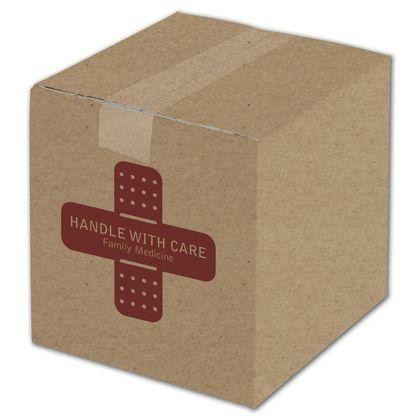 Customized Cardboard Boxes, Kraft, 8 x 8 x 8"