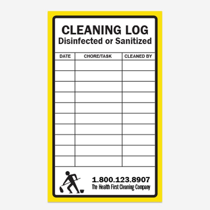 Medical And Health Care Cleaning Stickers