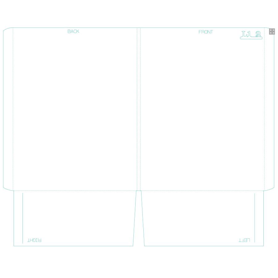 Presentation Folders - 9.5" x 12.5" - Two Pockets With Reinforced Edge