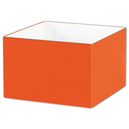 Deluxe Gift Box Bases, Orange, Medium