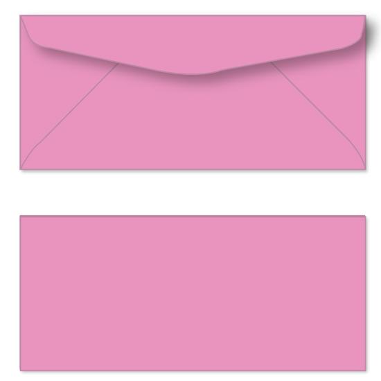 Printed Pink #10 Envelope - (4 1/8 X 9 1/2) Regular