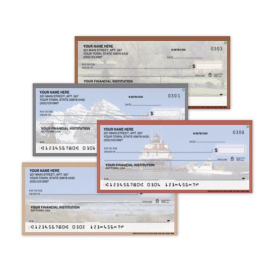 Personal Check American Theme - Checks Personalized & Printed With Your Checking Account